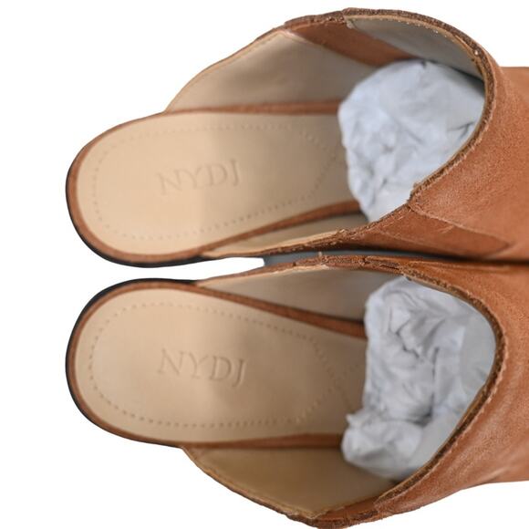 NYDJ Womens 7.5 Wilma Pointed Toe Suede Mule in Cognac NEW - Picture 7 of 10